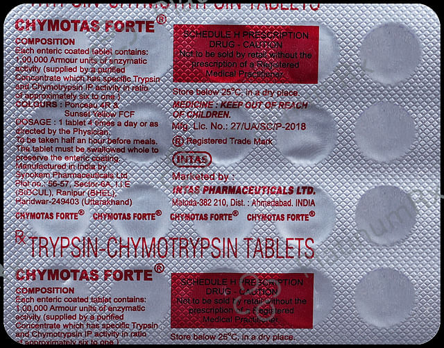 Chymotas Forte 100000IU Tablet 20s