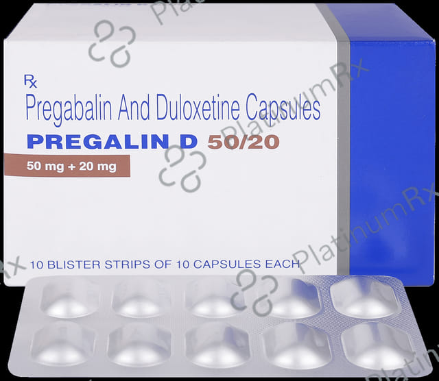 Pregalin D 50mg/20mg Capsule