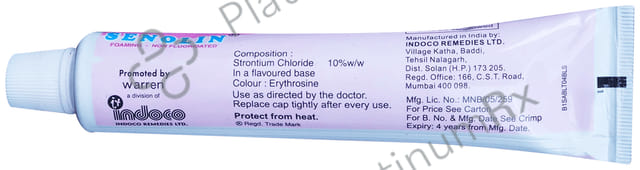 Senolin Foaming 10% Medicated Dental Cream 100gm