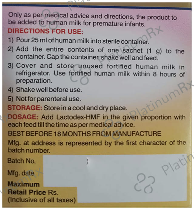 Lactodex HMF Powder 1gm