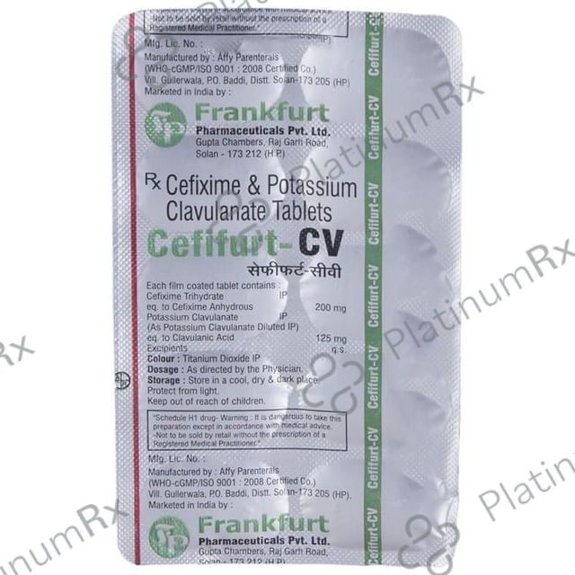 Cefifurt CV 200/125mg Tablet 10s