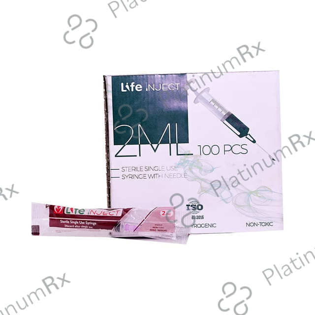 Life Inject 2ML Sterile Single Use Syringe with Needle