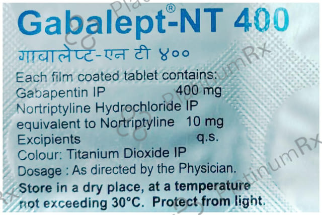 Gabalept NT 400/10mg Tablet 10s