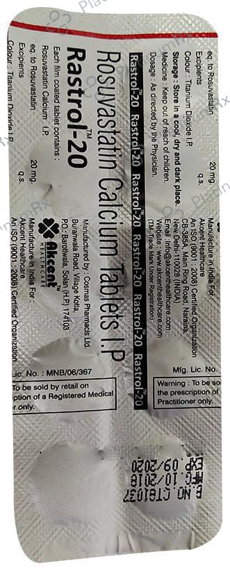 Rastrol 20 Tablet 10 tablets