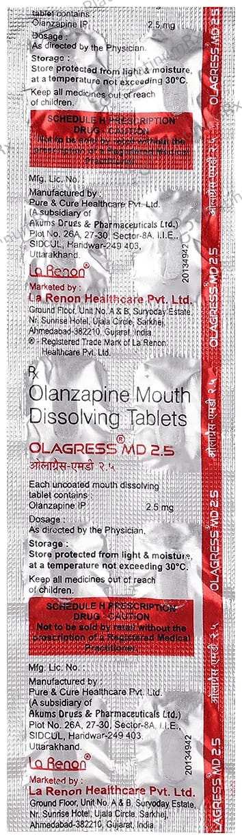 Olagress MD 2.5mg Tablet 10s