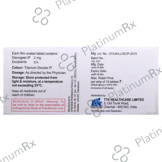 Dienofem 2mg Tablet 10s