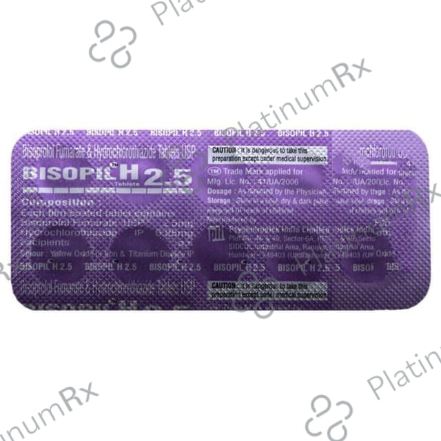 Bisopil H 2.5/6.25mg Tablet 10s