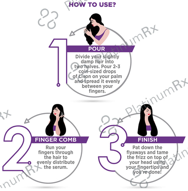 Livon Anti-Frizz Serum for Rough & Dry Hair 50 Serum