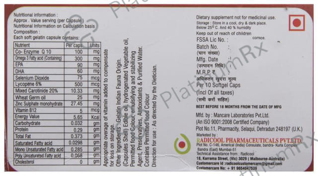 Q Comega L Soft Gelatin Capsule 10s
