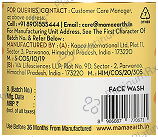 Mamaearth Ubtan Face Wash 100ml