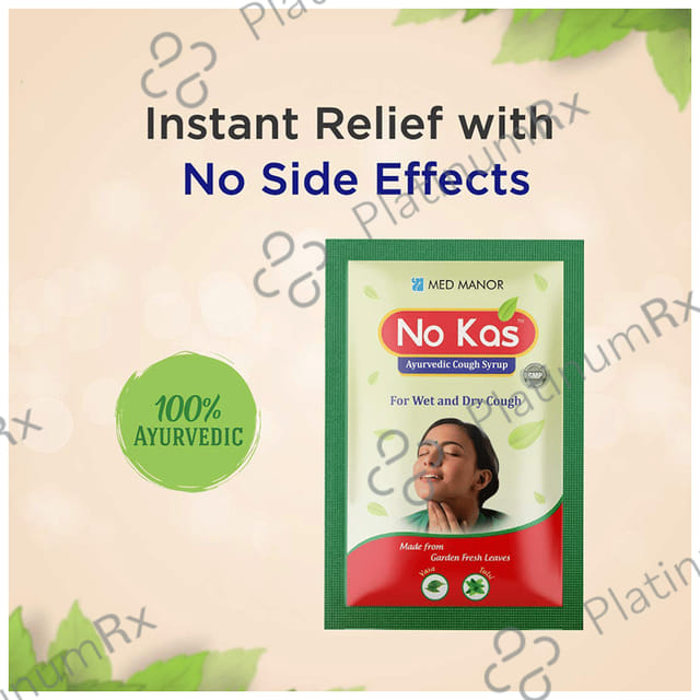Med Manor No Kas Ayurvedic Cough Syrup (10ml Each)