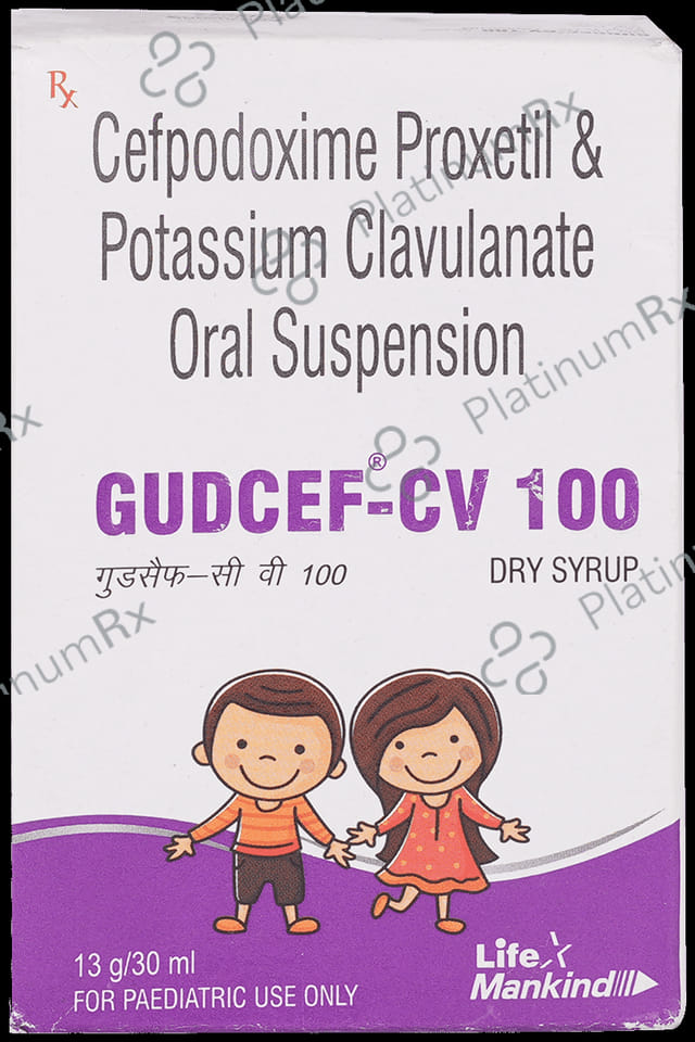 Gudcef CV 100/63.5mg Oral Suspension 30ml