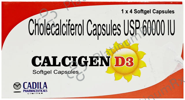 Calcigen D3 Capsule 4s
