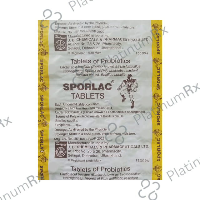 Sporlac 120M Tablet 20s