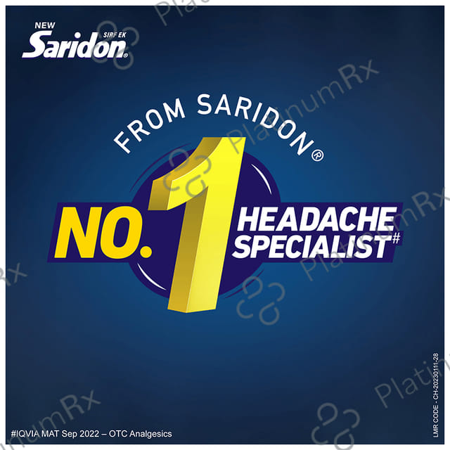 Saridon (New) 50/500mg Tablet 10s