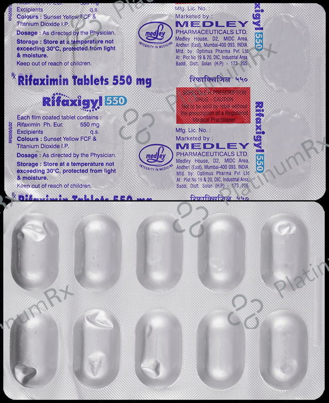 Rifaxigyl 550mg Tablet
