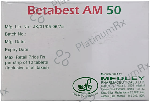 Betabest AM 5/50mg Tablet 10s