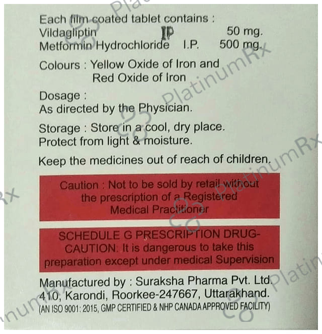 Elviza M 50/500 Tablet