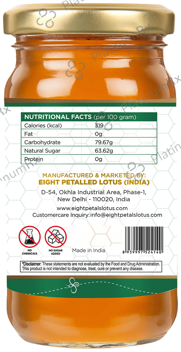 Eight Petals Lotus Eucalyptus Honey 500gm