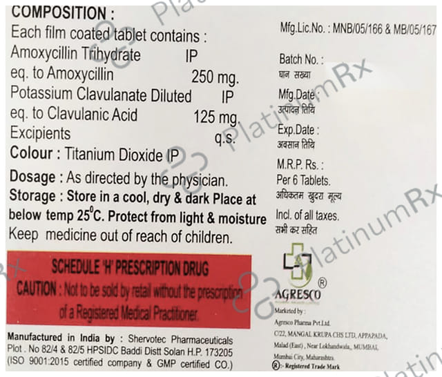 Clecimox 200mg/125mg Tablet