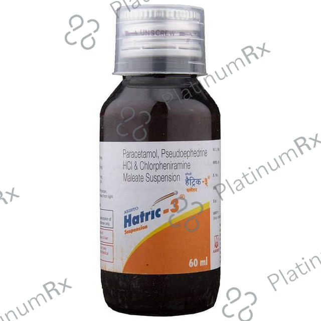 Hatric 3 1mg/125mg/15mg Oral Suspension 60ml