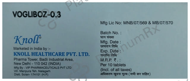 Vogliboz 0.3mg Tablet 10s