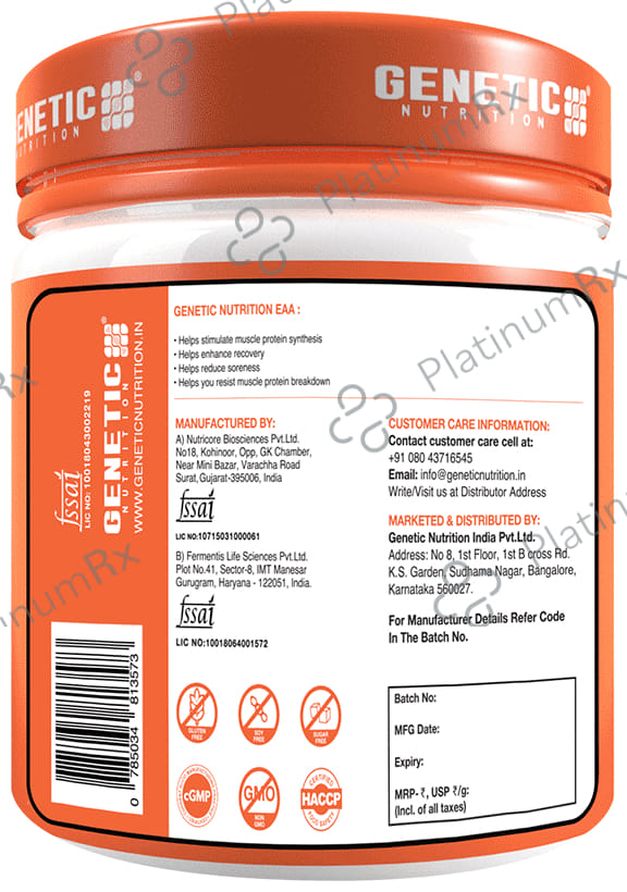 Genetic Nutrition Ultra EAA Powder Tangy Orange