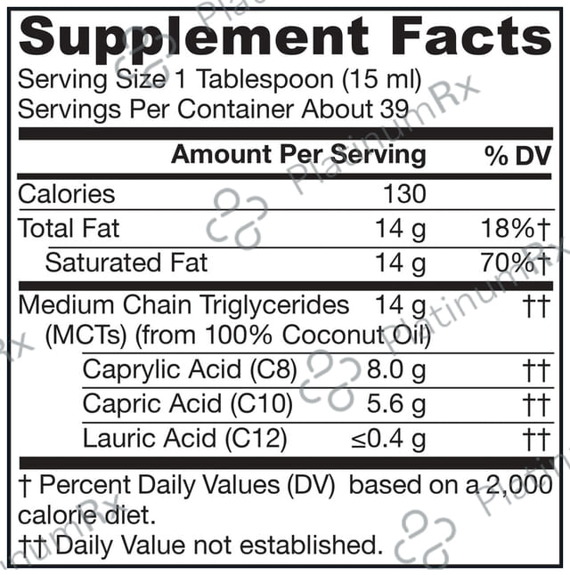 Jarrow Formulas MCT Oil with Caprylic + Capric Acid - Keto-Friendly