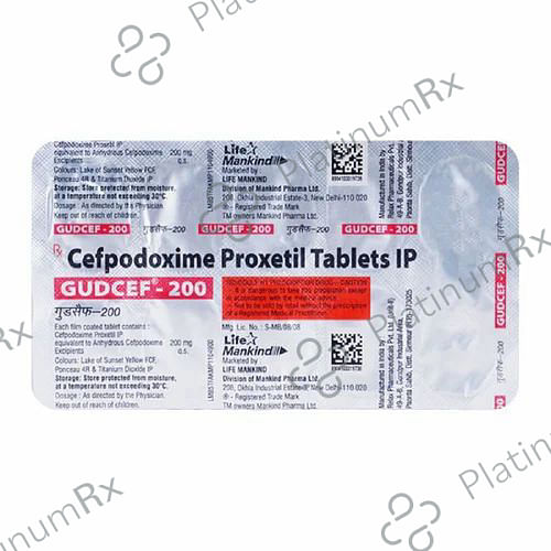 Gudcef 200/500mg Tablet XL 10s