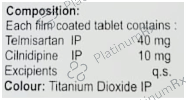 Cilniq 10/40mg T Tablet 15s