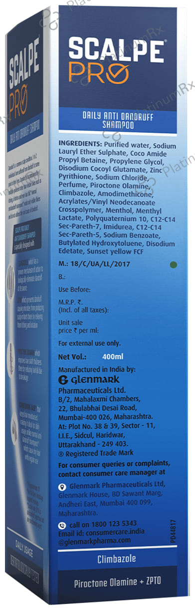 Scalpe Pro Anti Dandruff Shampoo 400ml