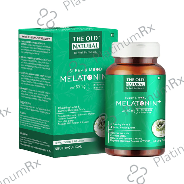 The Old Natural Sleep & Mood Melatonin+ Veg Tablet