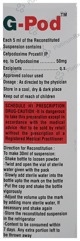 G Pod 50mg Oral Suspension 30ml