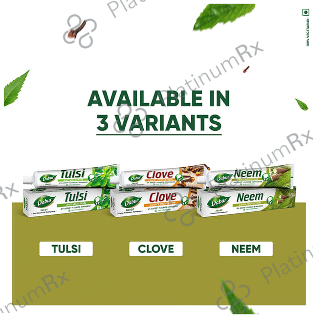 Dabur Neem Germ Protection Herb'l Toothpaste (200gm Each)