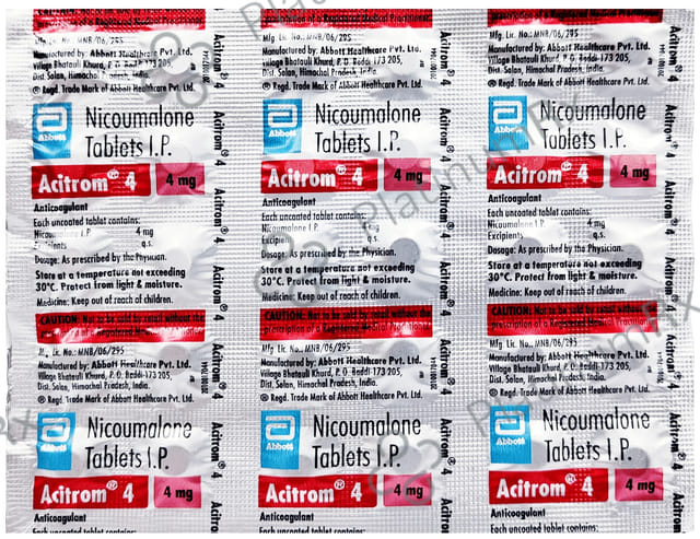 Acitrom 4mg Tablet 30s