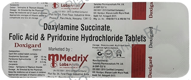 Doxigard 10mg/10mg Tablet