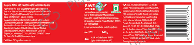Colgate Active Salt Neem Toothpaste 200gm