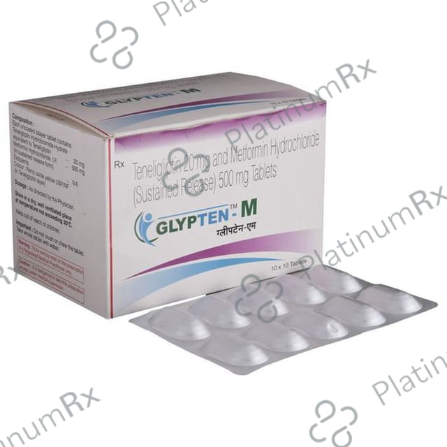 Glypten M 500/20mg Tablet SR 10s