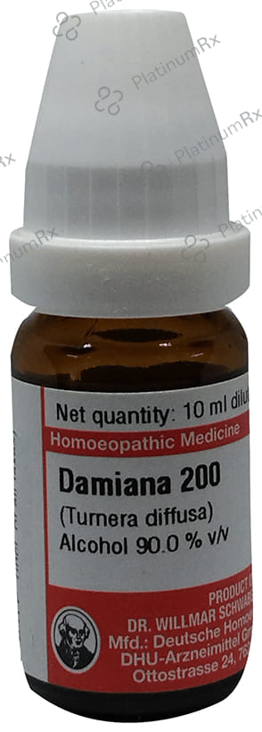 Dr Willmar Schwabe Germany Damiana Dilution 200