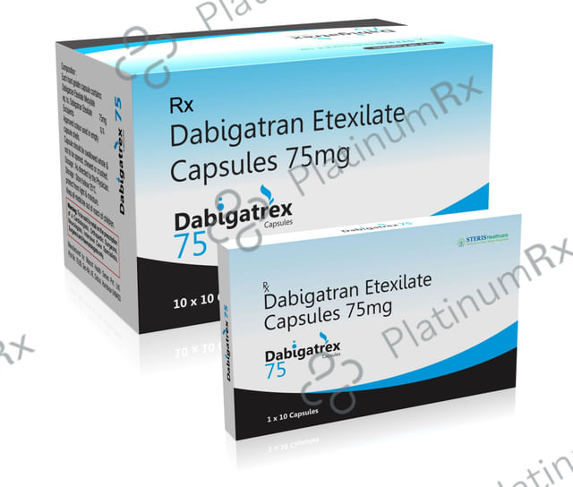 Dabigatrex 75mg Capsule 10s