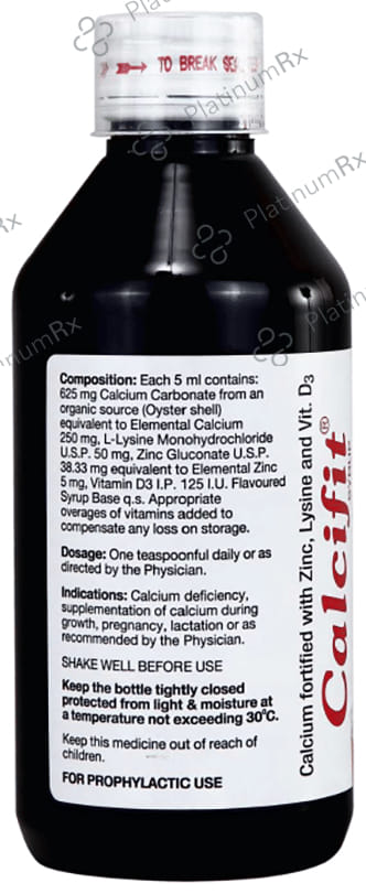 Calcifit Syrup Delicious Mango Milkshake 200ml