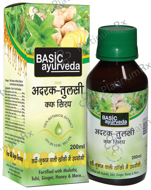 Basic Ayurveda Adrak Tulsi Cough Syrup 200 ml