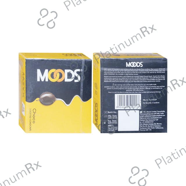 MOODS Dotted Choco Flavour Condom 3s