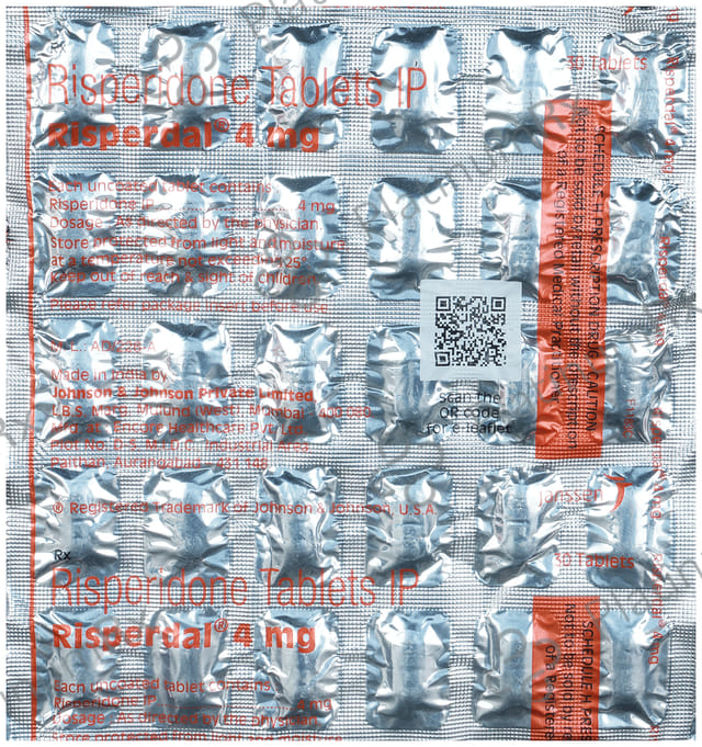 Risperdal 4mg Tablet 30s