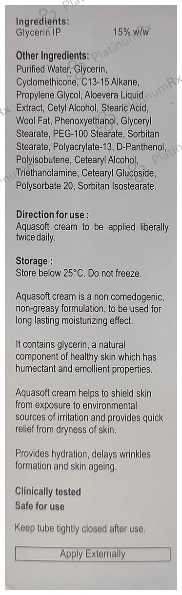 Aquasoft 15% Cream 150gm