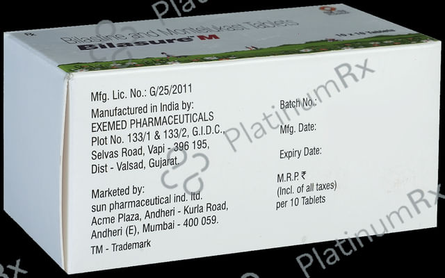 Bilasure M 20/10mg Tablet 10s
