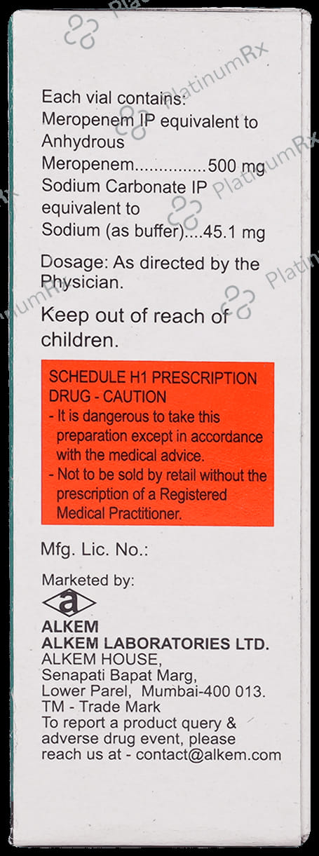 Merosure 500mg Injection1s