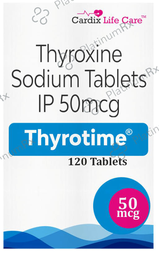 Thyrotime 50mcg Tablet 100s