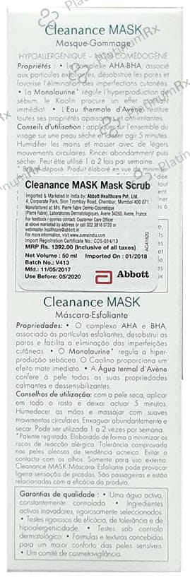 Avene Cleanance Mask - Reduces Skin Blemishes