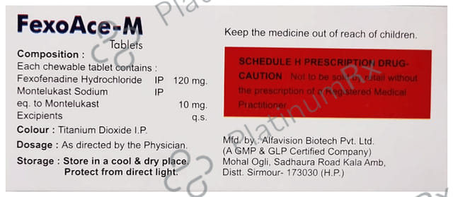 Fexoace 120/10mg M Tablet 10s